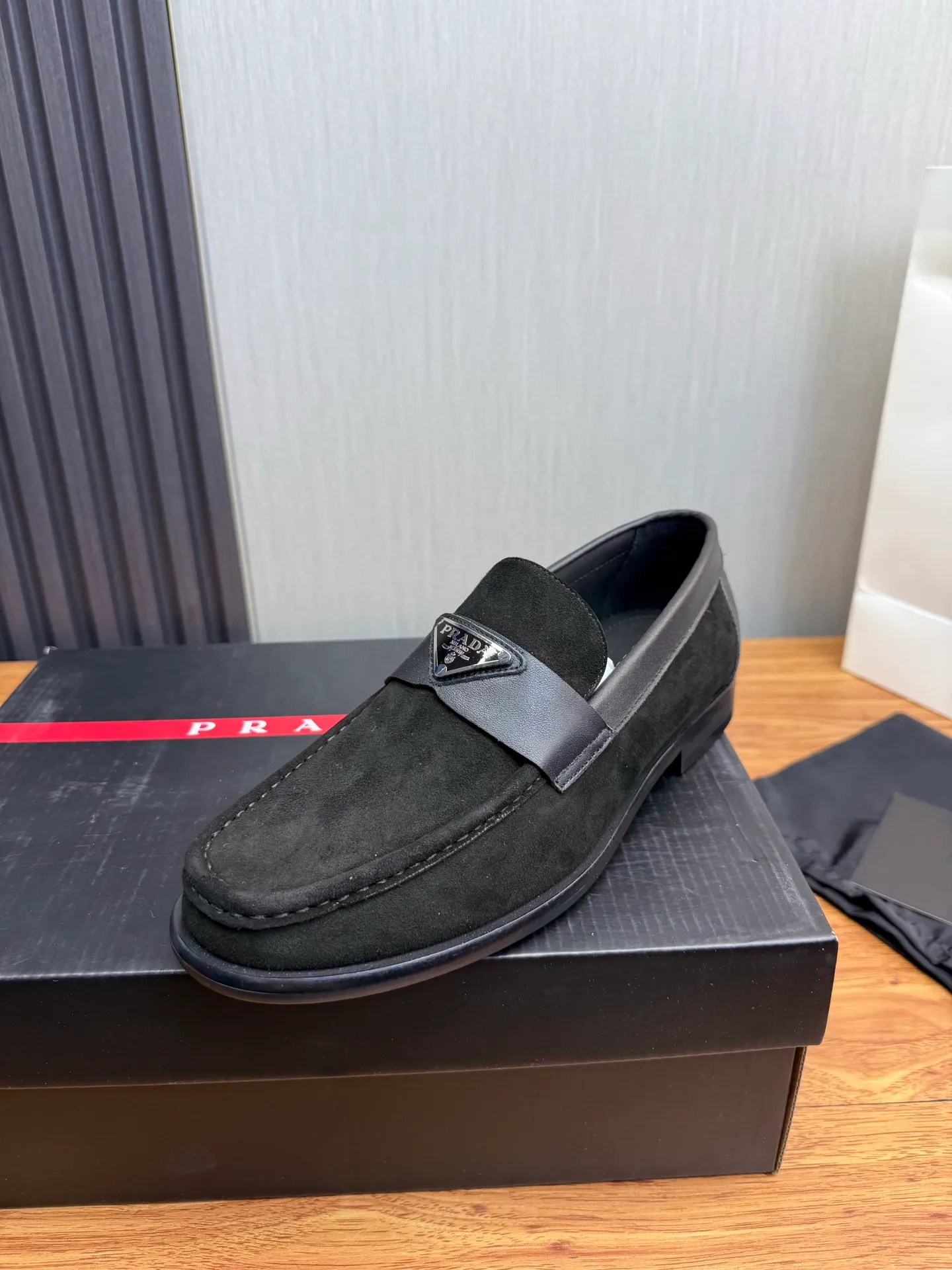 Factory price 580💰 ＰＲＡＤＡPrada. Men's business casual leather shoes, luxurious and noble👞All imported original brand leather materials, just to create a more comfortable wearing experience, upper: original cowhide. Frosted cowhide➕Imported full cowhide, original outsole✔️36-45 (45 non-returnable)